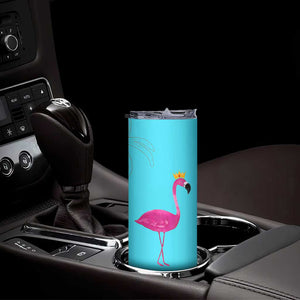 Gifts For Flamingo Lover Skinny Tumbler Positive Flamingo Affirmation Gifts TB10 Print Your Wear