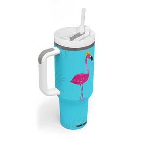 Gifts For Flamingo Lover Tumbler With Handle Positive Flamingo Affirmation Gifts TB10 Print Your Wear