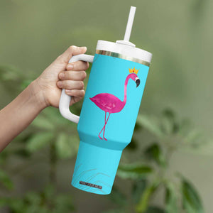 Gifts For Flamingo Lover Tumbler With Handle Positive Flamingo Affirmation Gifts TB10 Print Your Wear