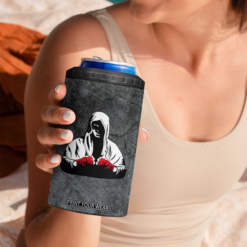 Boxing Gifts 4 in 1 Can Cooler Tumbler Touch Me And Your First Boxing Lesson Is Free TB10 Print Your Wear
