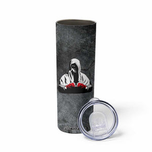 Boxing Gifts Skinny Tumbler Touch Me And Your First Boxing Lesson Is Free TB10 Print Your Wear