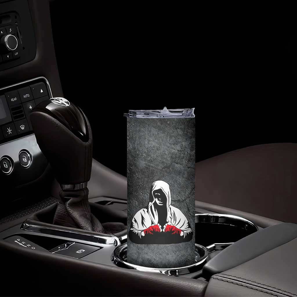 Boxing Gifts Skinny Tumbler Touch Me And Your First Boxing Lesson Is Free TB10 Print Your Wear