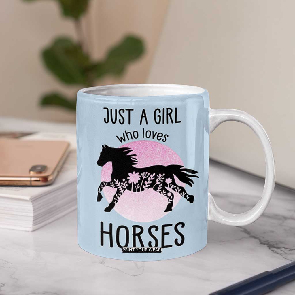 Horse Gifts For Girls Coffee Mug Horse Lovers Equestrian Girls Cowgirl Gift TB10 Print Your Wear