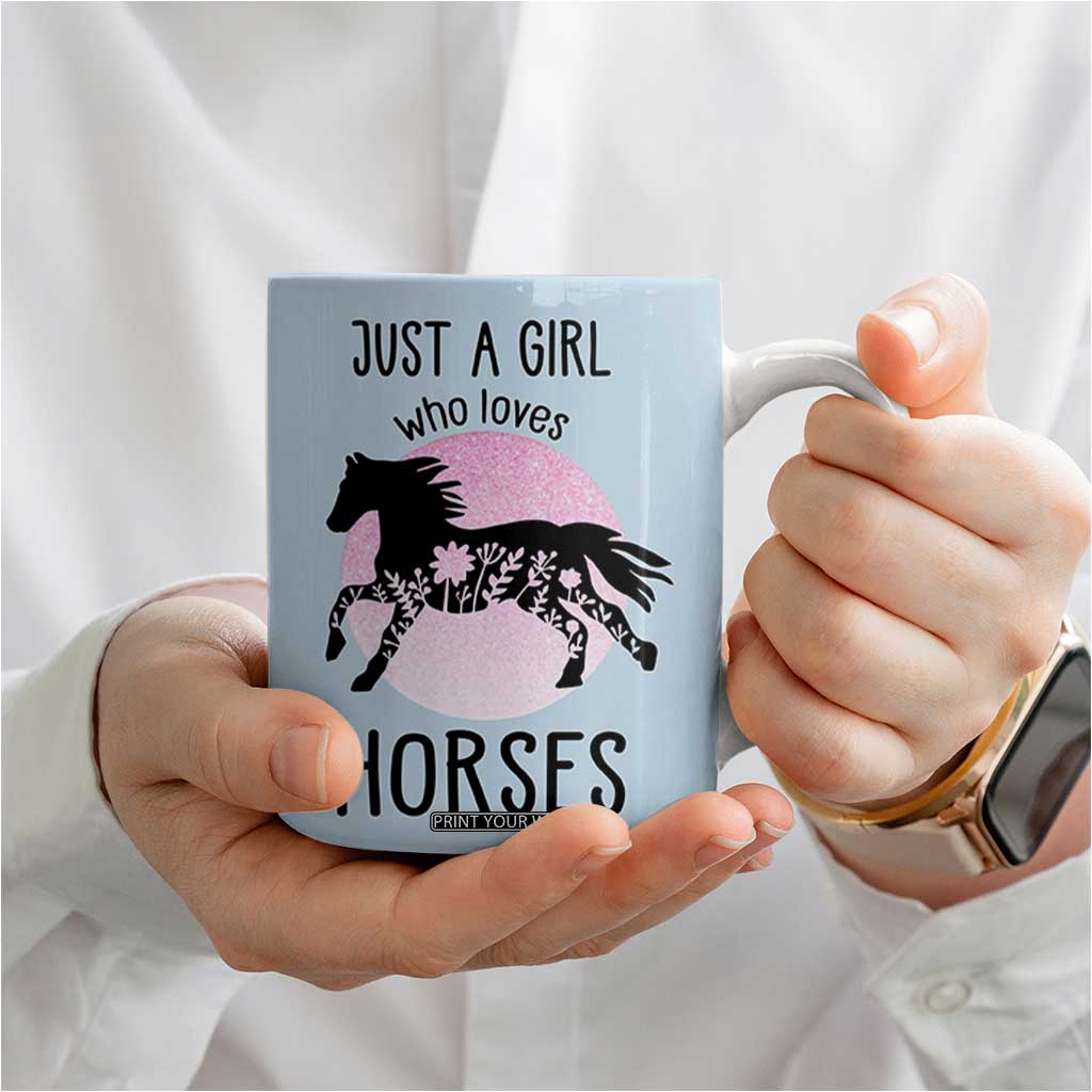Horse Gifts For Girls Coffee Mug Horse Lovers Equestrian Girls Cowgirl Gift TB10 Print Your Wear