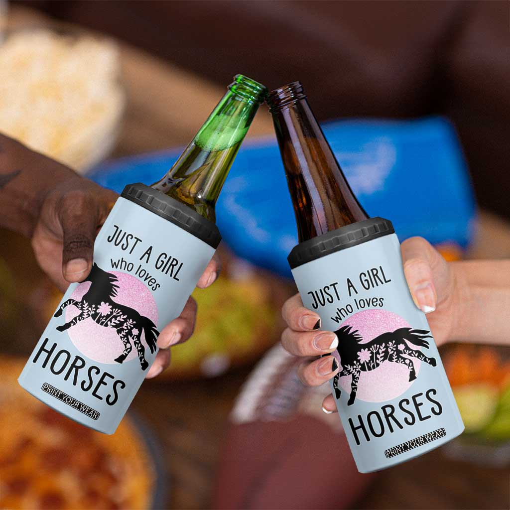 Horse Gifts For Girls 4 in 1 Can Cooler Tumbler Horse Lovers Equestrian Girls Cowgirl Gift TB10 Print Your Wear
