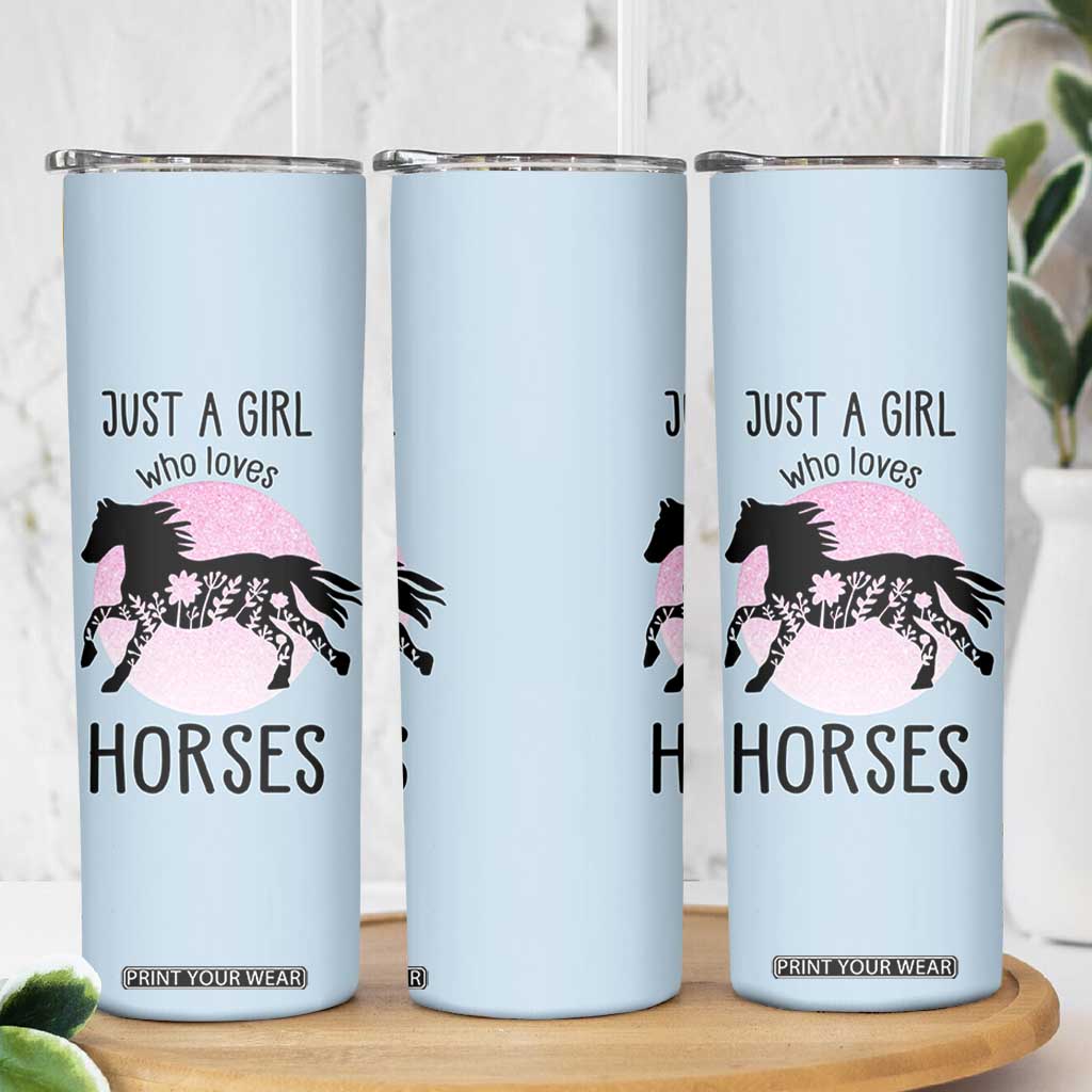 Horse Gifts For Girls Skinny Tumbler Horse Lovers Equestrian Girls Cowgirl Gift TB10 Print Your Wear