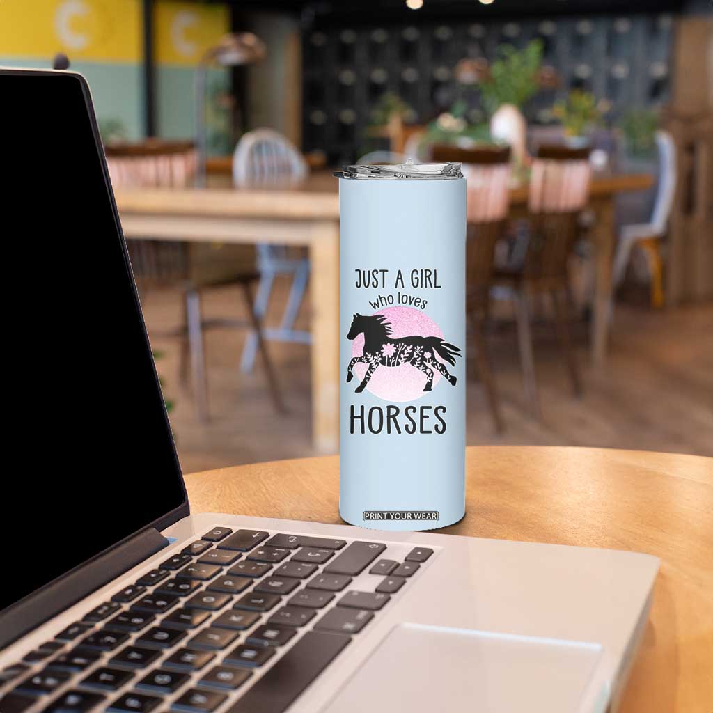 Horse Gifts For Girls Skinny Tumbler Horse Lovers Equestrian Girls Cowgirl Gift TB10 Print Your Wear