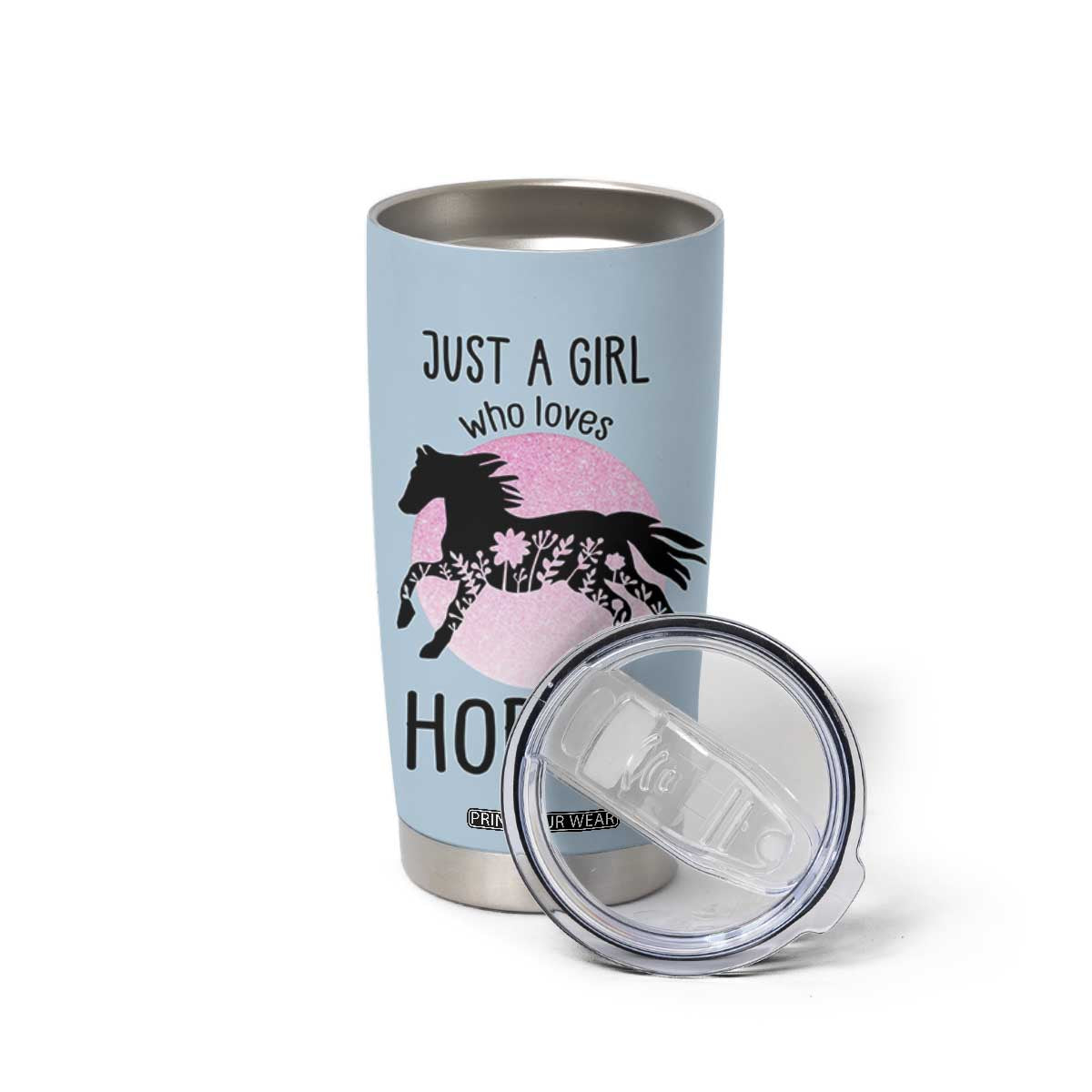 Horse Gifts For Girls Tumbler Cup Horse Lovers Equestrian Girls Cowgirl Gift TB10 Print Your Wear