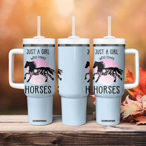 Horse Gifts For Girls Tumbler With Handle Horse Lovers Equestrian Girls Cowgirl Gift TB10 Print Your Wear