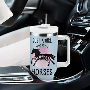 Horse Gifts For Girls Tumbler With Handle Horse Lovers Equestrian Girls Cowgirl Gift TB10 Print Your Wear