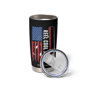 Fishing Gifts For Dad Tumbler Cup Reel Cool Dad US Flag Father's Day TB10 Print Your Wear