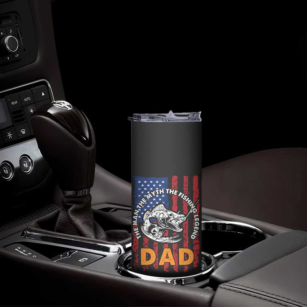 Funny Fishing Fathers Day Skinny Tumbler I Can't Work Today My Arm Is In A Cast Dad Gifts TB10 Print Your Wear