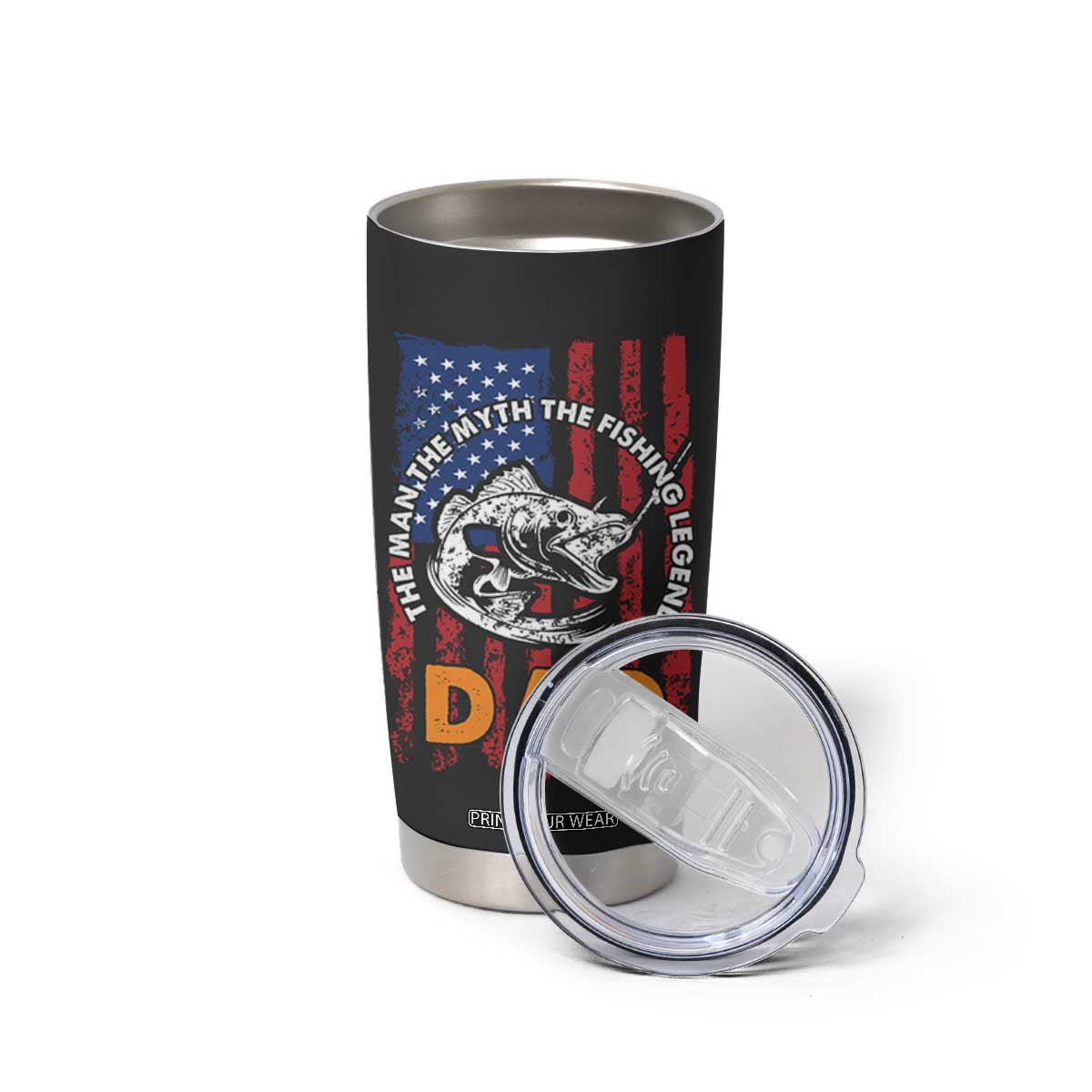 Funny Fishing Fathers Day Tumbler Cup I Can't Work Today My Arm Is In A Cast Dad Gifts TB10 Print Your Wear