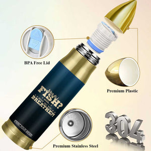 Fishing Gifts For Men Bullet Tumbler Eat Sleep Fish Repeat Bass Fishing TB10 Print Your Wear