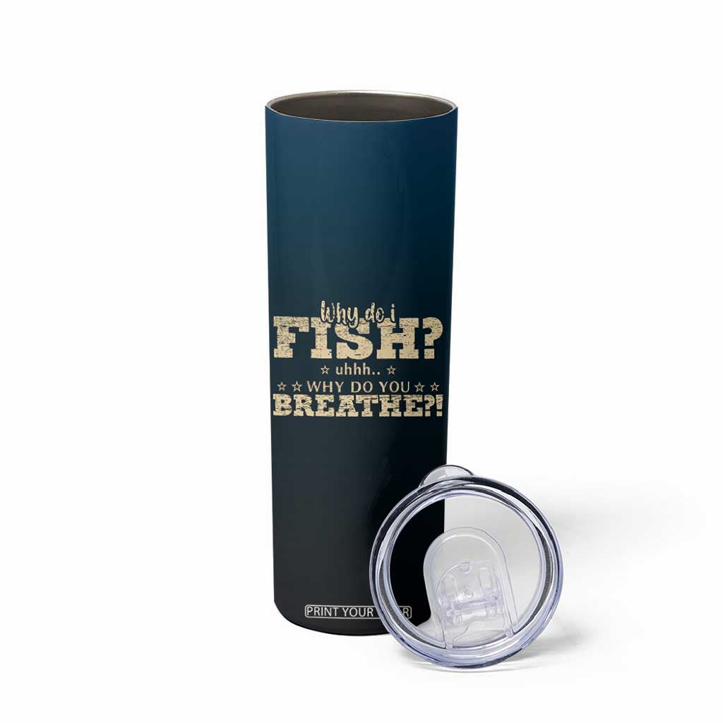 Fishing Gifts For Men Skinny Tumbler Eat Sleep Fish Repeat Bass Fishing TB10 Print Your Wear
