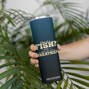 Fishing Gifts For Men Skinny Tumbler Eat Sleep Fish Repeat Bass Fishing TB10 Print Your Wear
