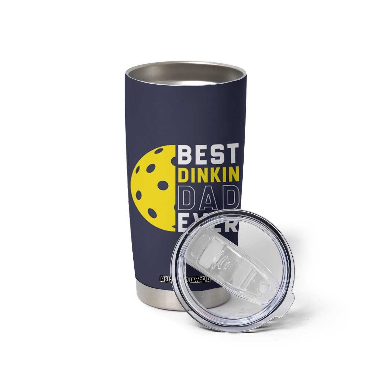 Funny Pickleball Dad Tumbler Cup Best Dinkin Dad Ever Fathers Day Gift TB10 Print Your Wear