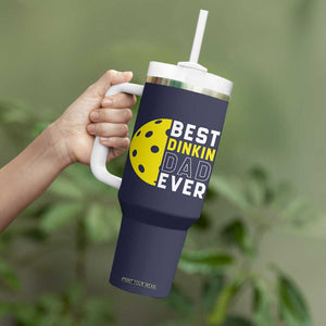 Funny Pickleball Dad Tumbler With Handle Best Dinkin Dad Ever Fathers Day Gift TB10 Print Your Wear