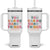 Inspirational Teacher Gifts Tumbler With Handle You Can Do Hard Things TB10 One Size: 40 oz White Print Your Wear