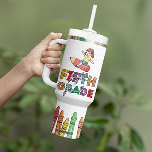Fifth Grade Tumbler With Handle Teacher Back to School TB10 Print Your Wear