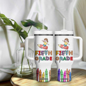 Fifth Grade Tumbler With Handle Teacher Back to School TB10 Print Your Wear