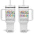 Teacher Appreciation Tumbler With Handle Back To School Wildflower Inspirational Teaching TB10 One Size: 40 oz White Print Your Wear