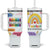 Teacher Tumbler With Handle Positive Daily Affirmations Cup, Inspirational, Sobriety, Motivational Gifts TB10 One Size: 40 oz White Print Your Wear