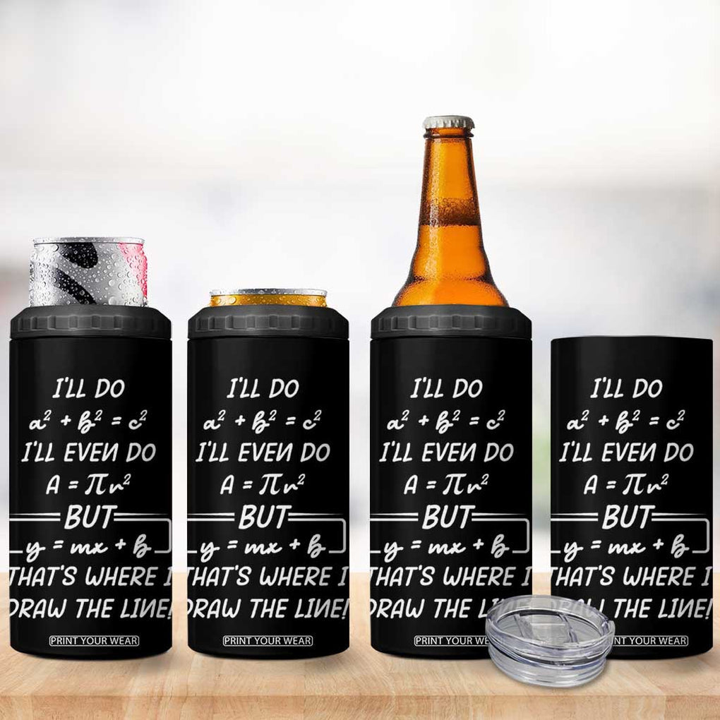 Funny Math Teacher Joke 4 in 1 Can Cooler Tumbler TB10 Print Your Wear