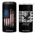 Trump 2024 Election 4 in 1 Can Cooler Tumbler American Flag US Eagle TB10 One Size: 16 oz Black Print Your Wear