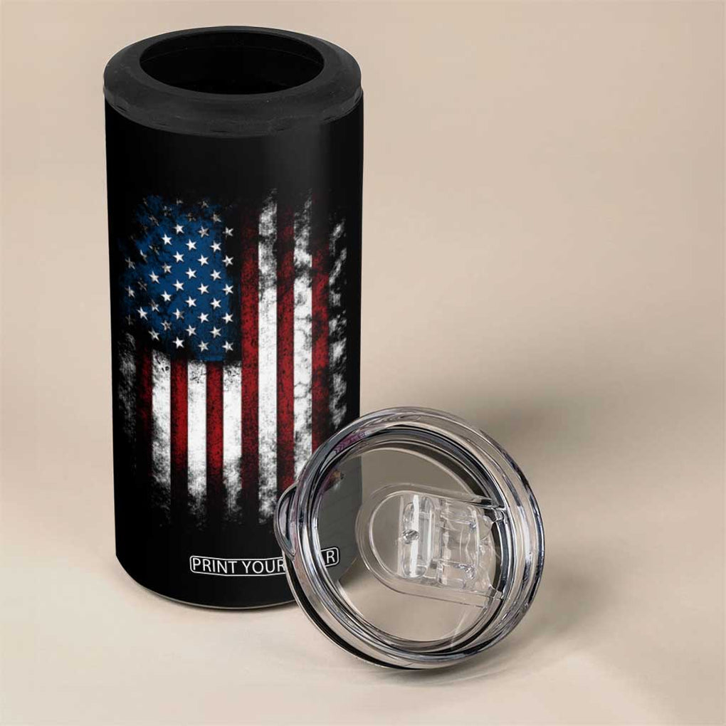Trump 2024 Election 4 in 1 Can Cooler Tumbler American Flag US Eagle TB10 Print Your Wear