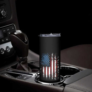Trump 2024 Election Skinny Tumbler American Flag US Eagle TB10 Print Your Wear