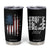 Trump 2024 Election Tumbler Cup American Flag US Eagle TB10 Black Print Your Wear