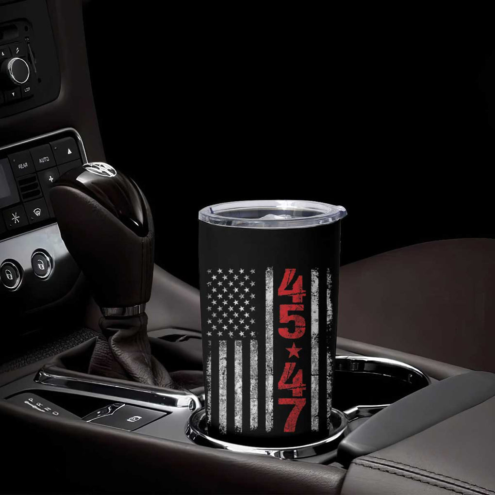 Trump 2024 Election Tumbler Cup 45-47 American US Flag 47th TB10 Print Your Wear