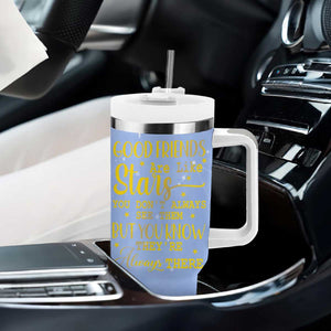 Best Friends Gift Tumbler With Handle Friendship Gifts for Sister, Besties, BFF Good Friends Are Like Stars You Don't Always See Them But You Know They Are Always There TB10 Print Your Wear