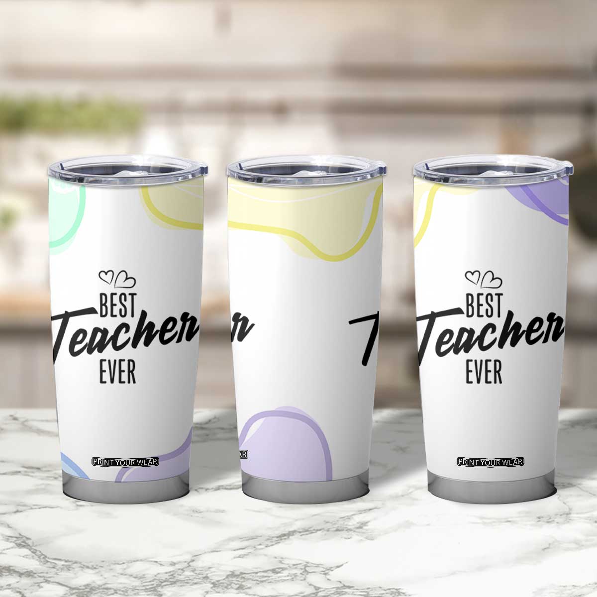 Best Teacher Appreciation Gifts Tumbler Cup From Students Cute Pastel Butterfly TB10 Print Your Wear