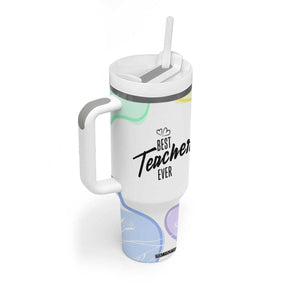 Best Teacher Appreciation Gifts Tumbler With Handle From Students Cute Pastel Butterfly TB10 Print Your Wear