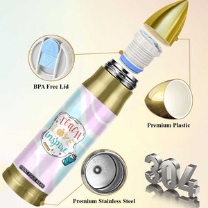 Teacher Bullet Tumbler Teach Love Inspire Back To School Christmas Birthday Gift TB10 Print Your Wear