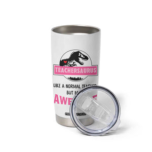 Teacher Appreciation Gifts Tumbler Cup Teach Love Inspire Teachersaurus Gifts From Student TB10 Print Your Wear