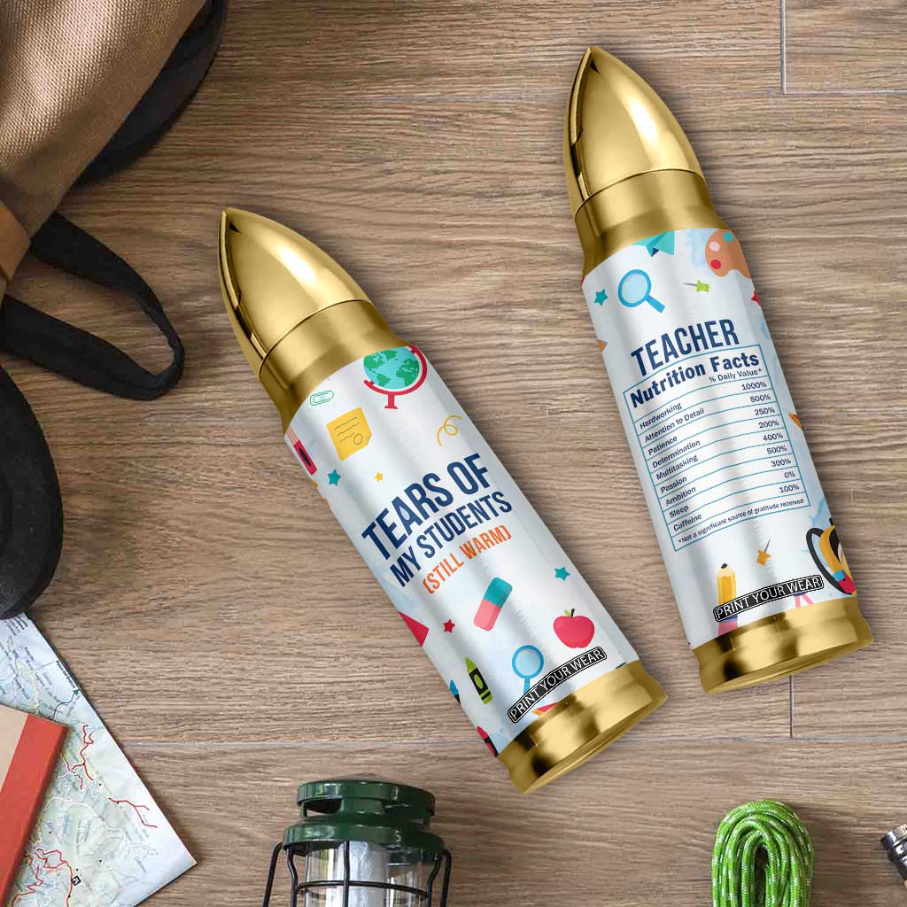 Funny Teacher Appreciation Gifts Bullet Tumbler Tears Of My Students Funny College Professor TB10 Print Your Wear