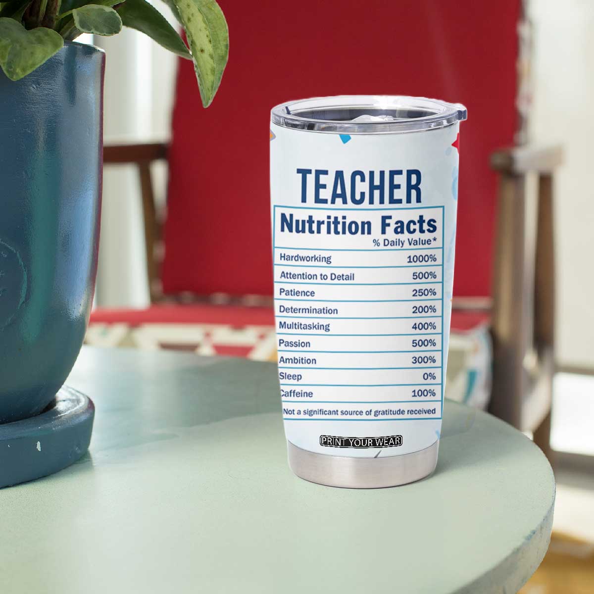 Funny Teacher Appreciation Gifts Tumbler Cup Tears Of My Students Funny College Professor TB10 Print Your Wear