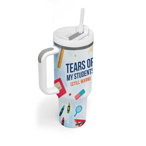 Funny Teacher Appreciation Gifts Tumbler With Handle Tears Of My Students Funny College Professor TB10 Print Your Wear