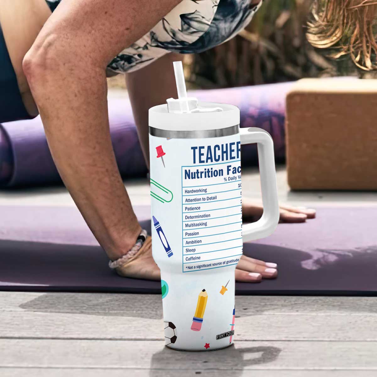 Funny Teacher Appreciation Gifts Tumbler With Handle Tears Of My Students Funny College Professor TB10 Print Your Wear