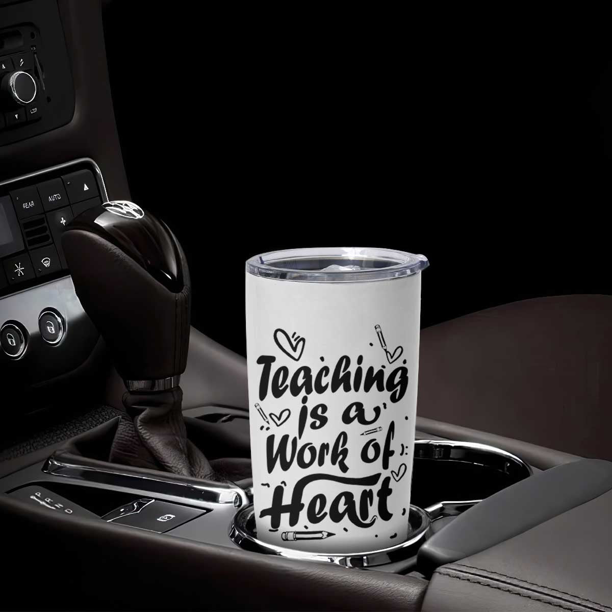 Teacher Appreciation Gift Tumbler Cup Teaching Is A Work of Heart School Gifts For Teachers TB10 Print Your Wear