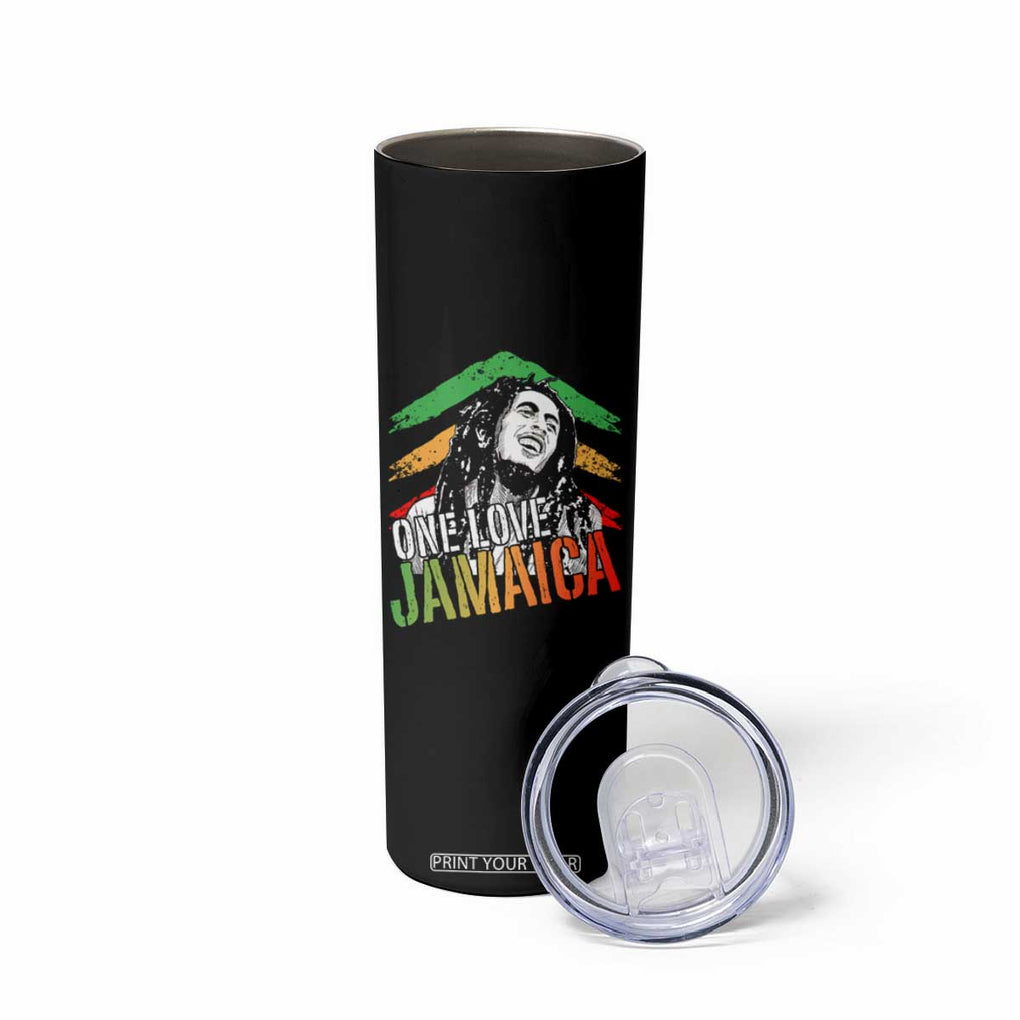 Rasta Reggae Music Marley Skinny Tumbler One Love Jamaica Peace Rastafari Roots TB10 Print Your Wear
