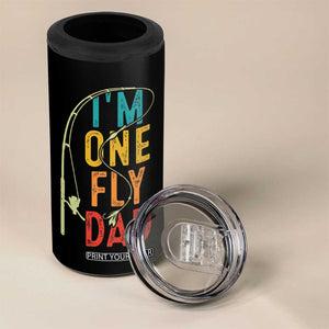 Fly Fishing 4 in 1 Can Cooler Tumbler Funny Fathers Day Reel Cool Dad Papa Fly Tying Fisherman TB10 Print Your Wear