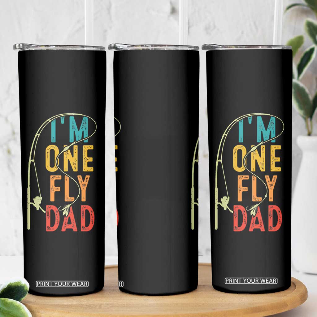 Fly Fishing Skinny Tumbler Funny Fathers Day Reel Cool Dad Papa Fly Tying Fisherman TB10 Print Your Wear