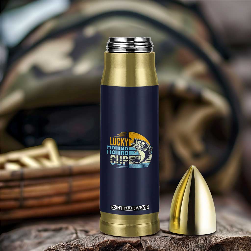 Lucky Fishing Bullet Tumbler Funny Fathers Day Fishing Gifts For Men TB10 Print Your Wear