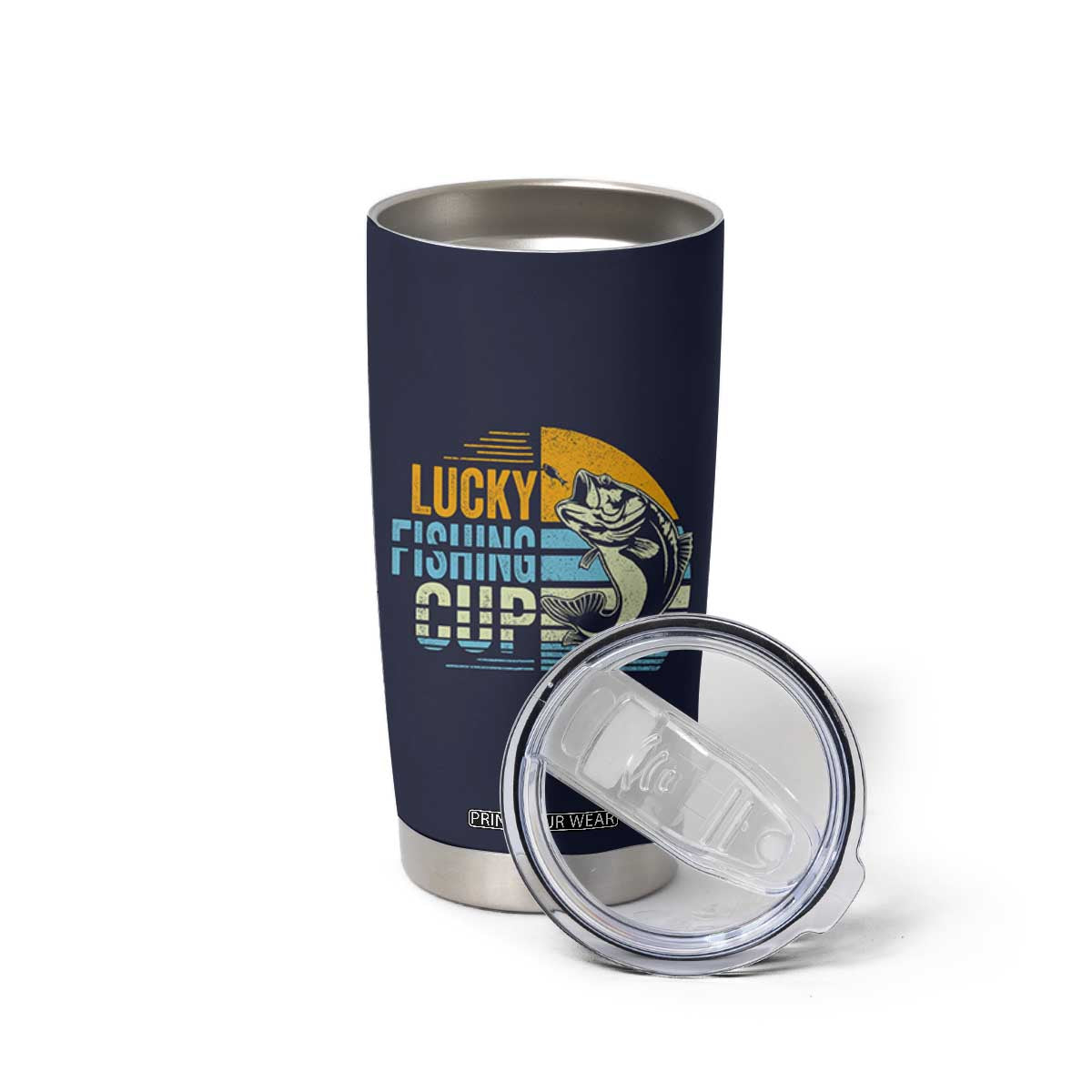 Lucky Fishing Tumbler Cup Funny Fathers Day Fishing Gifts For Men TB10 Print Your Wear