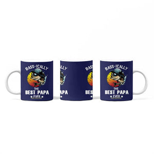 Fishing Gifts For Men Coffee Mug Best Papa Ever Bass Fish Fisherman Fathers Day Gift TB10 Print Your Wear