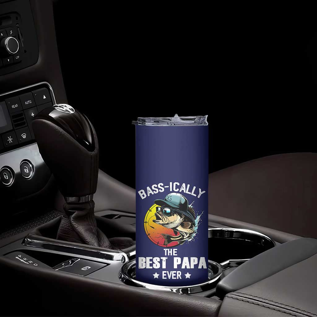 Fishing Gifts For Men Skinny Tumbler Best Papa Ever Bass Fish Fisherman Fathers Day Gift TB10 Print Your Wear